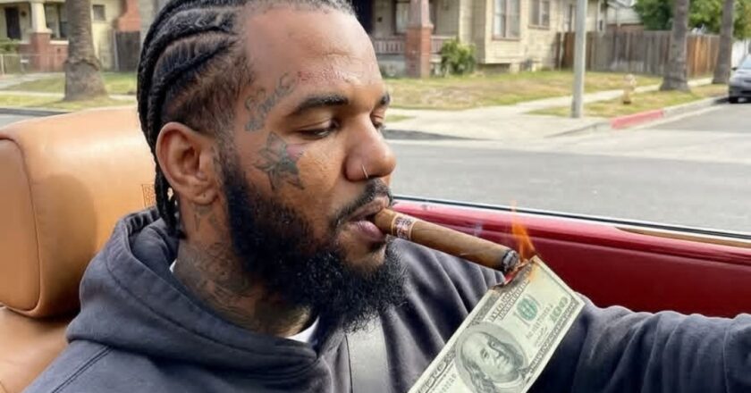 Rapper The Game Burns $100 Note to Show He’s “Never in Love With Money”