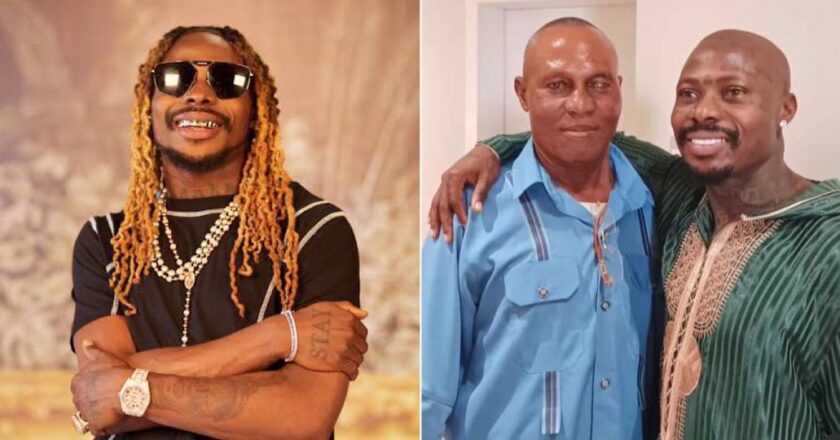 Asake reunites with father and baby mama following viral claims of abandonment