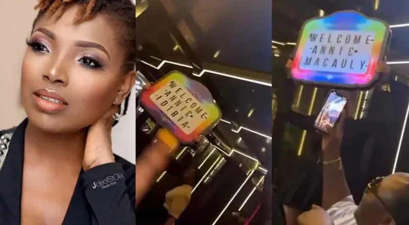 Reaction as Annie Macaulay Rejects ‘Idibia’ Surname at Lagos Club