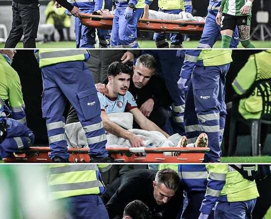 “It’s heartbreaking – Van Persie reacts after 19 year old son sustains career ending injury while playing for him {VIDEO}