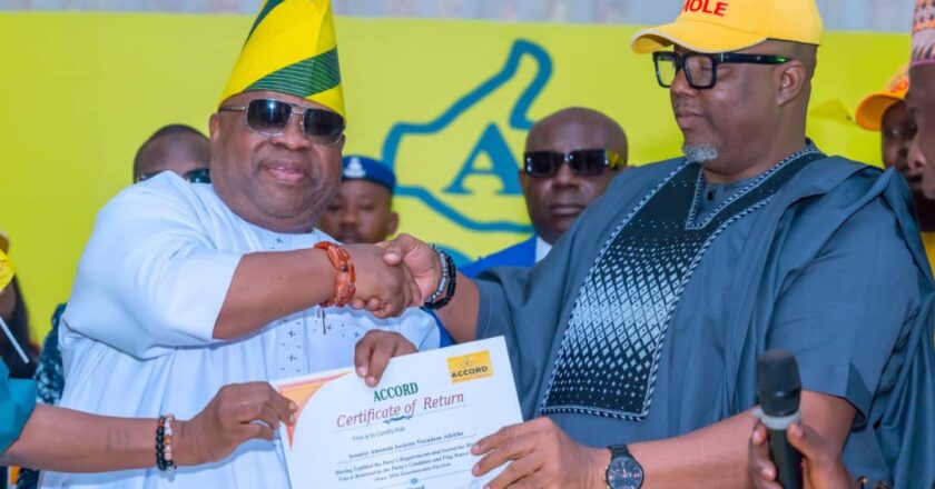 Osun Guber Race: Gov Adeleke Officially Listed as Accord Party Candidate – Chairman