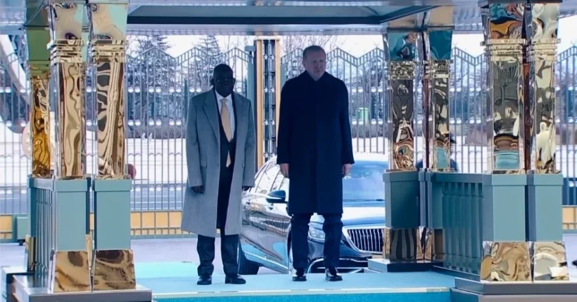 Moment Tinubu stumbles during reception in Türkiye {VIDEO}