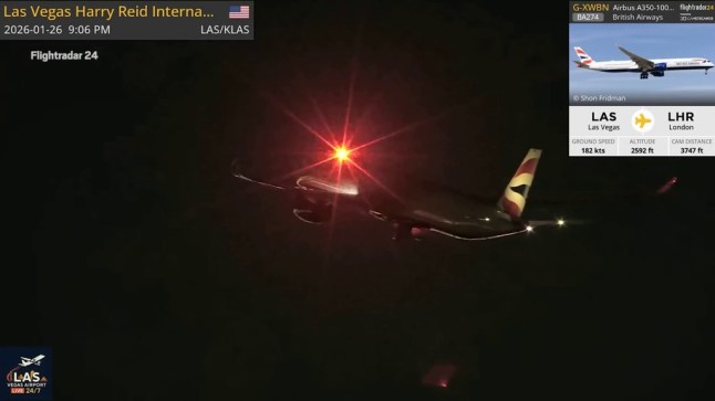Moment wheel falls off departing British Airways plane {VIDEO}