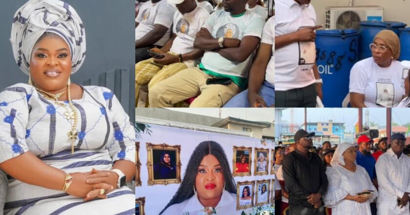 Yoruba Nollywood celebrities turn out in large numbers for Allwell Ademola’s Service of Songs {photos}