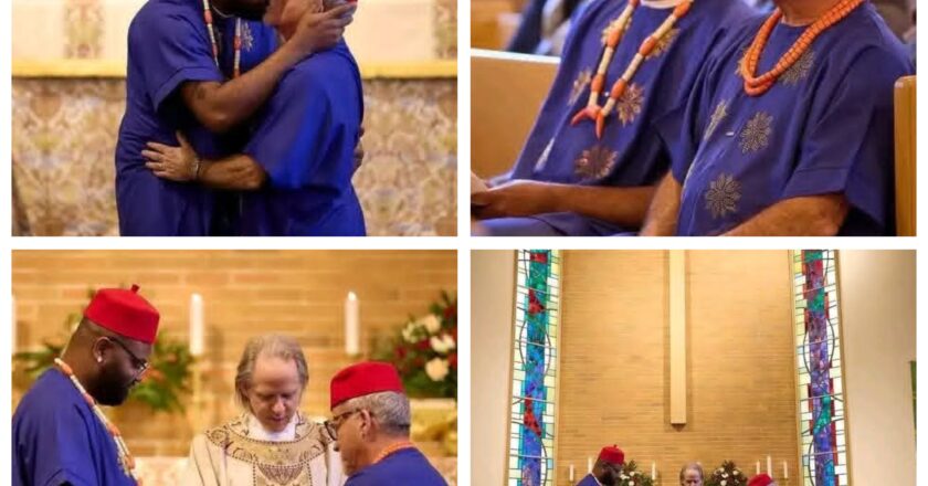 Reaction as Gay Nigerian man weds his American lover {PHOTOS}