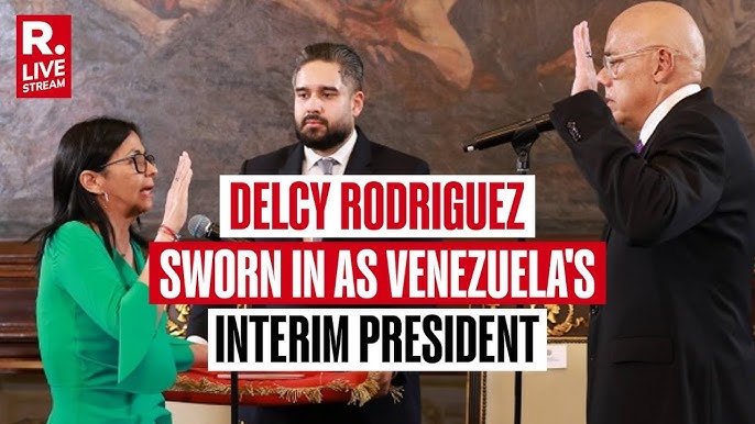 Delcy Rodríguez Sworn In as Venezuela’s Interim President Following Maduro’s Capture