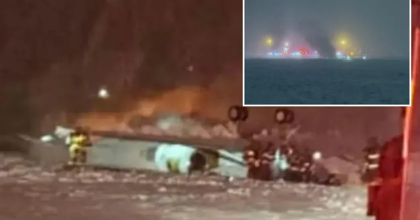 Private jet carrying 8 people crashes at Maine airport amid US snowstorm