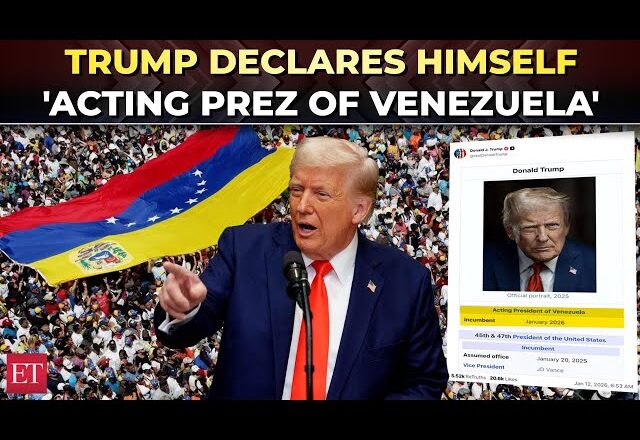 BREAKING : Trump Announces Himself as Venezuela’s ‘Acting President’ Online {PHOTO}