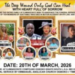 Funeral service of ten family members who d!ed in motor accident set to be held in Imo State