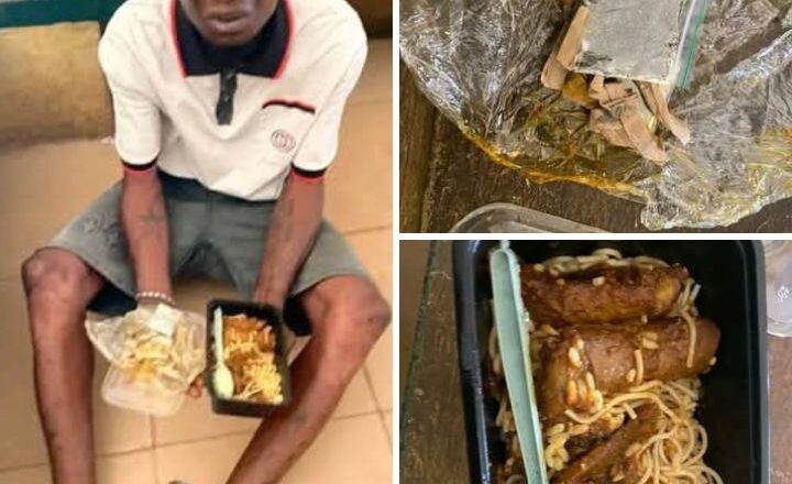 Visitor caught attempting to smuggle illicit drugs concealed in cooked food into Ibadan prison