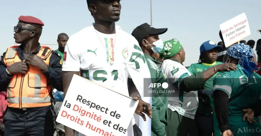 Senegalese Protest in Dakar Over Imprisonment of 18 Fans in Morocco After AFCON Final {PHOTOS}
