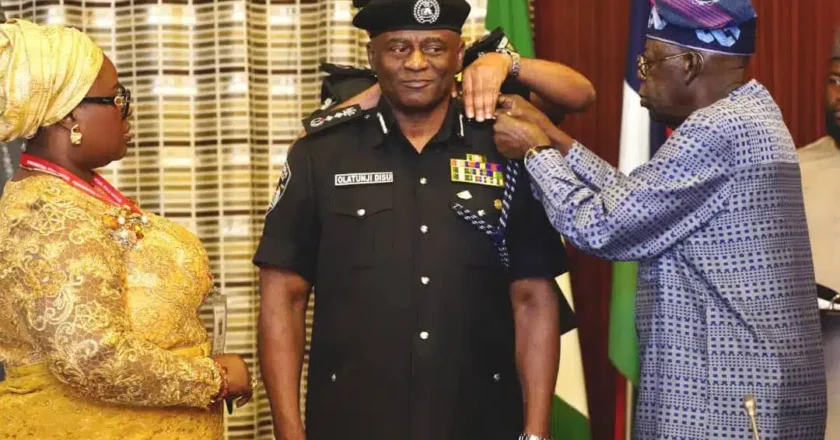 Tinubu decorates Tunji Disu as acting IG of Police