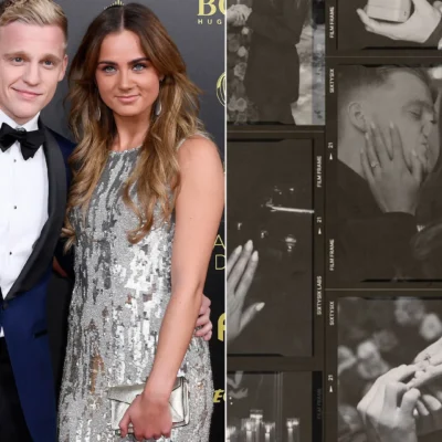 Former Man United star, Donny van de Beek gets engaged to Arsenal legend, Dennis Bergkamp’s daughter