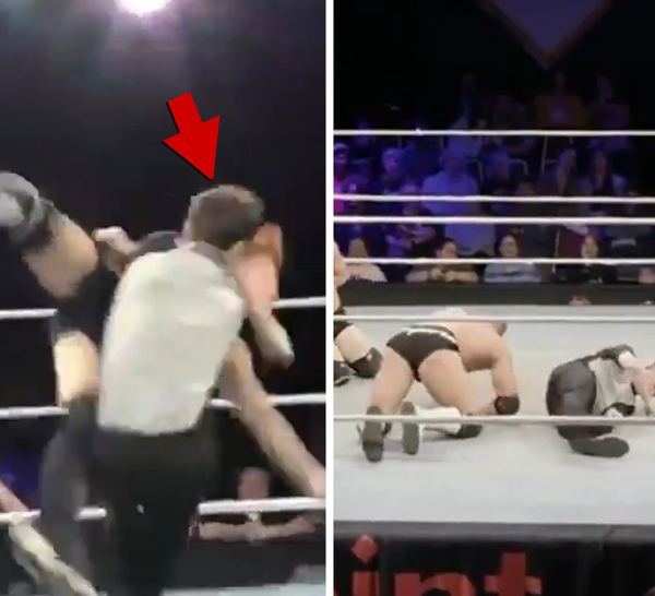 Referee suffers medical emergency during wrestling match