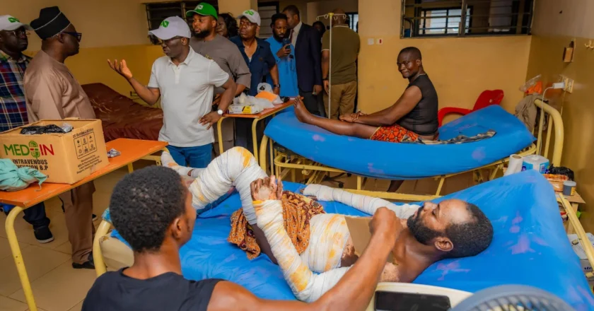 Edo gov pays medical bills of fire victim, other patients