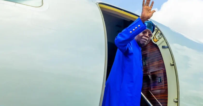 JUST IN : Tinubu departs for UK state visit