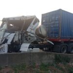 BREAKING : Trucks collide on Lagos-Ibadan Expressway, two injured