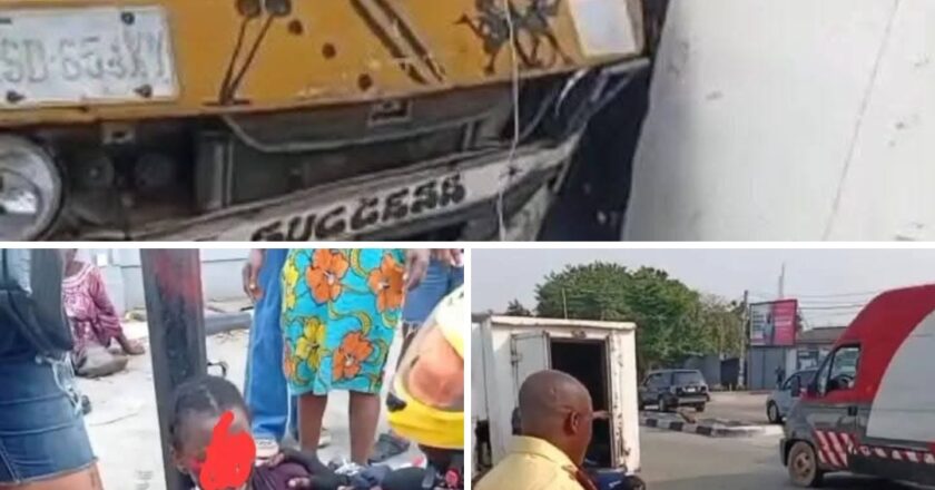 Truck crushes Lagos woman after she fell off commercial bus