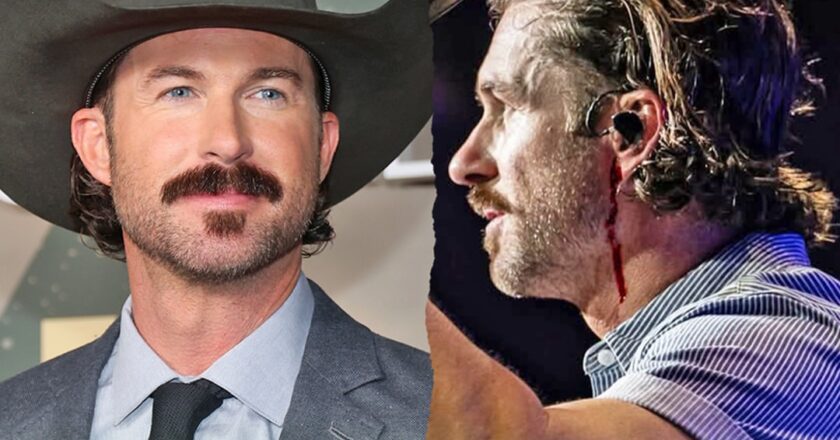 Singer Riley Green bleeds on stage after fan threw phone at his head during concert {VIDEO}