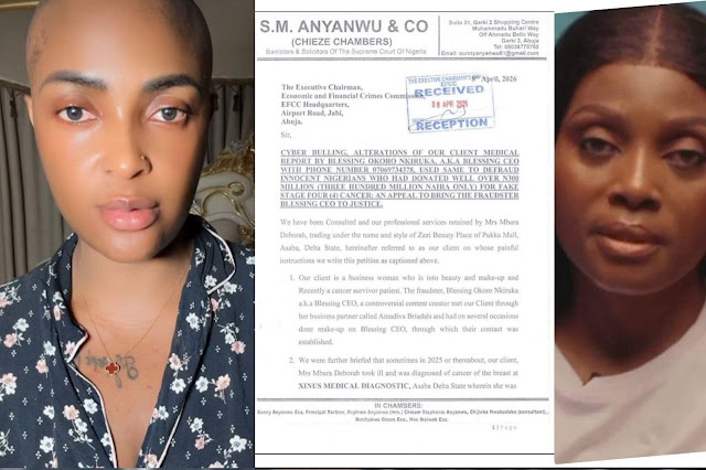 Nigerian Cancer Society petitions EFCC, DSS, Police over alleged false cancer claims