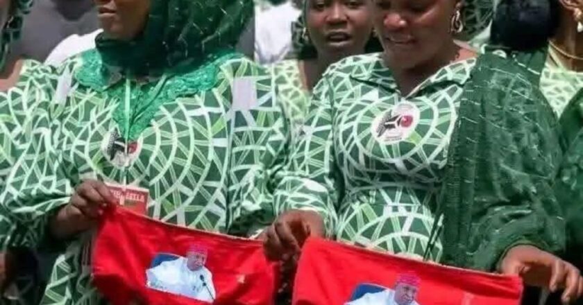 DRAMA : Branded panties distributed in Kano as campaign materials {VIDEO}