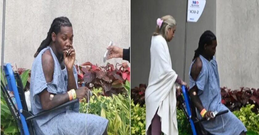 BREAKING : Offset seen for the first time after being shot