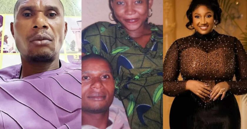 Judy Austin’s ex-husband, Emmanuel Obasi, shades her as he shares throwback photo of them