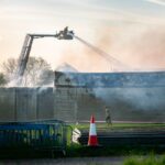 Fire breaks out at RAF base used by US Air Force for operations against Iran