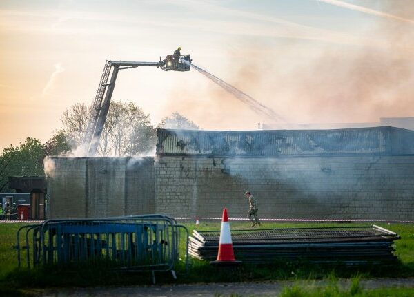 Fire breaks out at RAF base used by US Air Force for operations against Iran