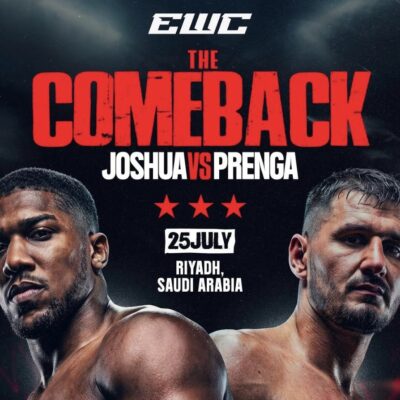 JUST IN: Anthony Joshua set for first fight since car accident