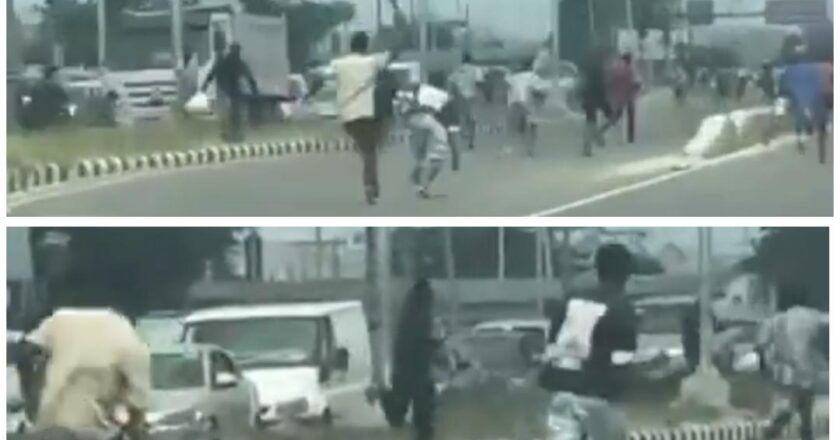 UPDATE : Police arrest hoodlums wielding machetes in viral Lekki video {VIDEO}