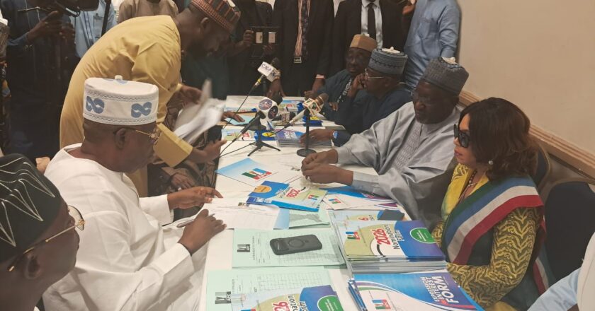 BREAKING : Faleke picks presidential forms for Tinubu