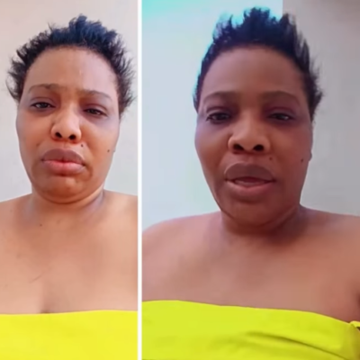Actress, Doris Ogala cries out after police officers stormed her house to arrest her (video)