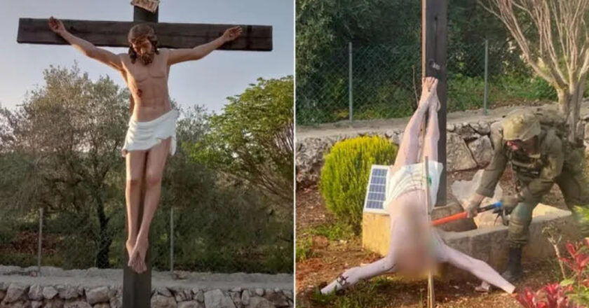 Israel to probe soldier seen vandalising Jesus statue in Lebanon