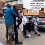 Newlyweds Clash Over Photo Spot at Lagos Marriage Registry