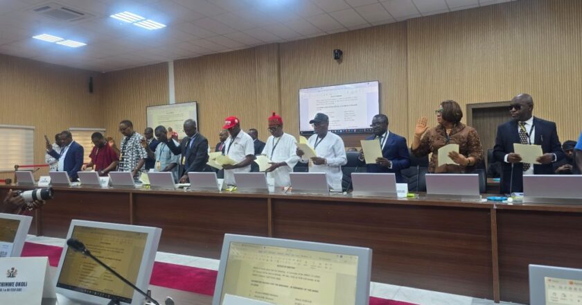 Soludo swears-in 18 commissioners, inaugurates 4 others as exco members