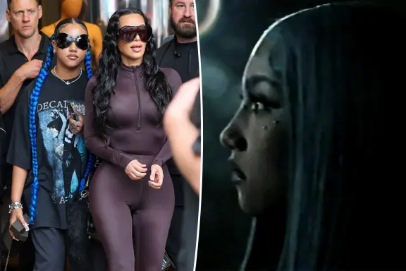12-year-old North West unveils striking under-eye piercings in a haunting new music video