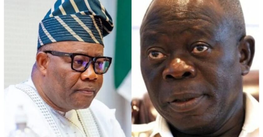 Lead by Example, Step Aside as Senate President – Oshiomhole Challenges Akpabio