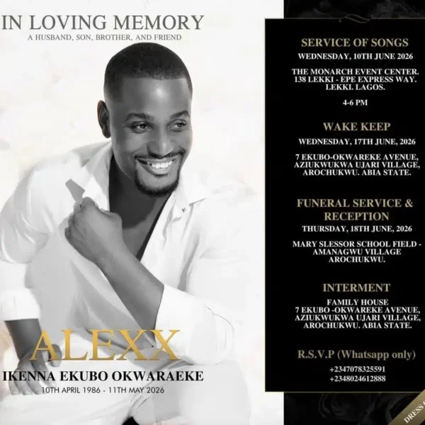 Alexx Ekubo’s Family Announces Burial Arrangements