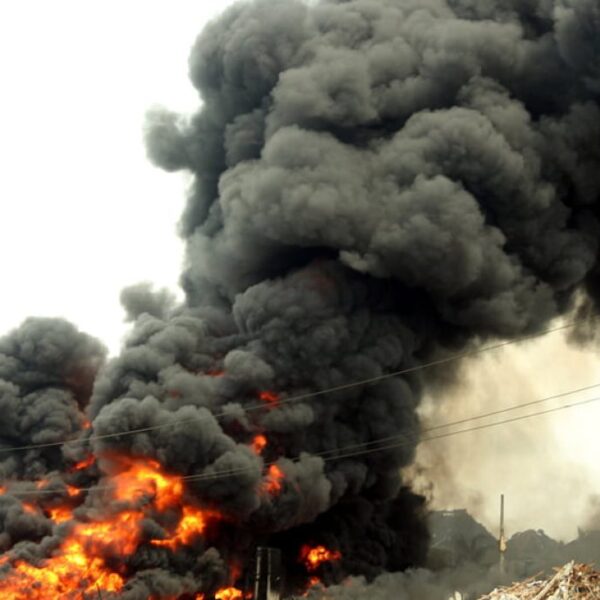 Panic in Lagos as Gas Explosion Rocks Shops