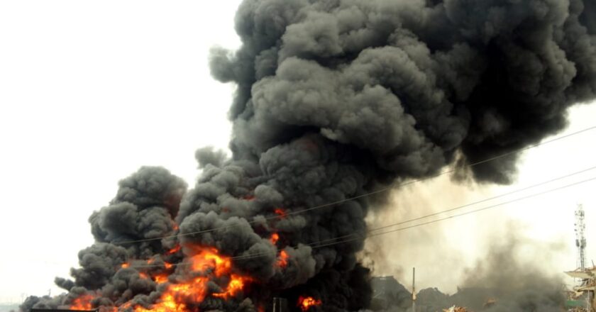 Panic in Lagos as Gas Explosion Rocks Shops