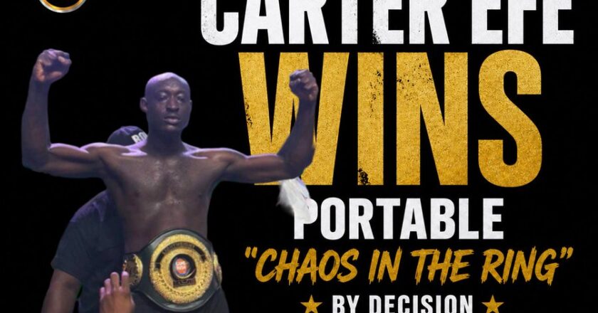 How Carter Efe Dashes Portable’s Title Bid, Claims Celebrity Boxing Crown {VIDEO}
