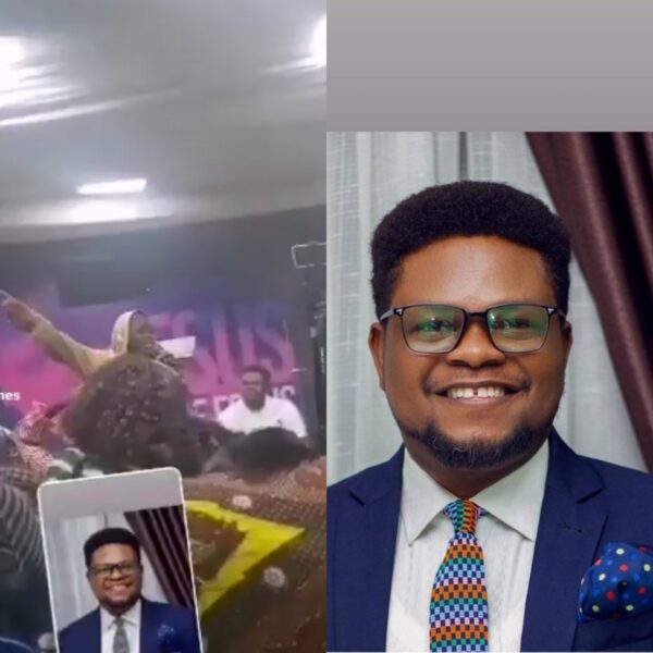 Moment RCCG pastor Tayo Sobowale was accused of attempted r@pe to his face by young lady at LAUTECH congregation (video)