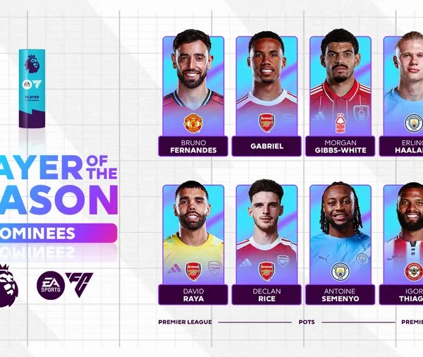 EPL: 8 players shortlisted for Player of the Year