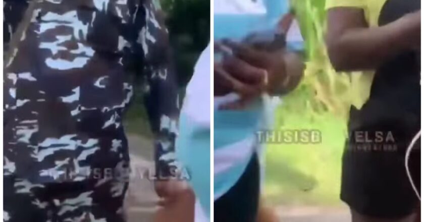 Ladies challenge Bayelsa police officers harrassing them for possessing a vibrator {VIDEO}