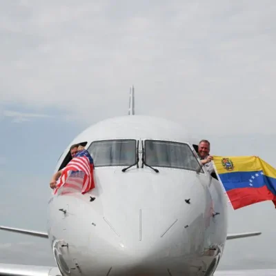 First direct US flight in seven years lands in Venezuela