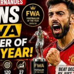 Manchester United captain Bruno Fernandes wins FWA Footballer of the Year