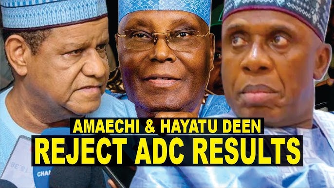 2027: Atiku set to win ADC primaries, Amaechi, Hayatu-Deen reject results
