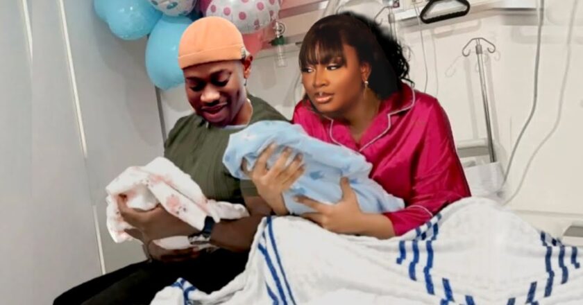 BREAKING : Actor, Lateef Adedimeji, wife welcome triplets {VIDEO}