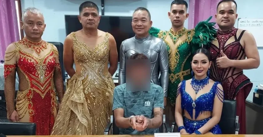 DRAMA : Police squad cross-dress as s£xy dancers to arrest drug dealer